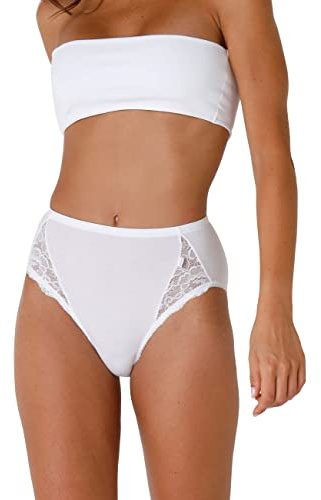 Lovable Mini in Cotone Elasticizzato con Pizzo Lovely Charm Slip Donna (Pacco da 1)