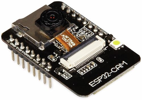 Joy-it ESP32-Kamera-Entwicklungsplatine Schwarz mit 2 MP Kamera, SBC-ESP32-Cam