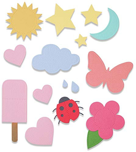 Sizzix Thinlits Stanzschablonen 16PK Grundformen von Debi Potter, 665185