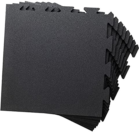 Sporttrend 24® Gummi Schutzmatten in schwarz Größe XS, S und M | Bodenschutzmatte, Unterlegmatte für Fitnessgeräte, Sportgeräte