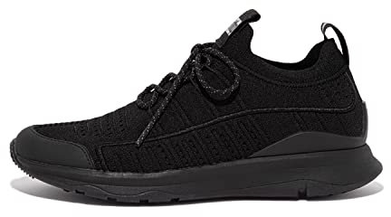 Fitflop Damen Vitamin Ff Knit Sports Trainers Crosstrainer, All Black, 36 EU