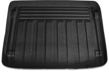 OMAC Bandeja Maletero Alfombrilla Compatible con Renault Kangoo Expression 2008-2010 Negro TPE