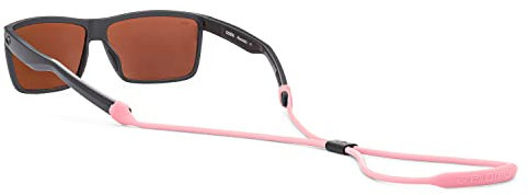 Pilotfish Premium Silikon-Sonnenbrillenband, verstellbarer Brillenhalter mit einzigartigem Passthrough-Design – universelle Passform (Pink) Pink