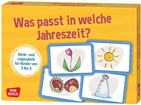 Was passt in welche Jahreszeit?: Denk- und Legespiele für Kinder von 3 bis 5 – Frühling, Sommer, Herbst und Winter. Welche Bräuche, Kleidung und ... Konzentration trainieren & Sprache fördern