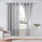 DWCN 2er Set Sheer Voile Vorhänge mit Ösen Transparente Gardinen für Schlafzimmer Kinderzimmer Wohnzimmer, Grau, 225x140cm(HxB)