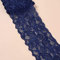 10 Yards Elastizität Spitzenbordüre Spitzenband,8cm Breite Bunte Spitzen-Blumen Borte Dekoband Zierspitze Zierband Spitzenstoff Spitzenborte für Nähen DIY Handwerk Kleidung Unterwäsche,Navy blau