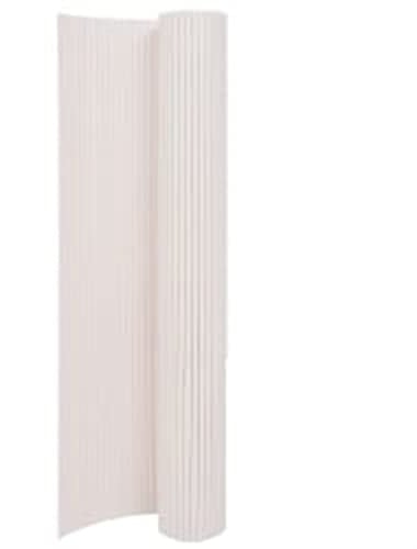 Clôture de jardin double face 110x300 cm Blanc