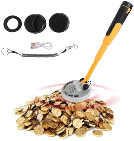 Septpenta Metalldetektor, IP68 Wasserdichter Tragbarer Unterwasser Metalldetektor, Ton Licht Vibration 30–60 Meter Tiefe, Schatzsuche Im Freien, Für Erwachsene, Unisex