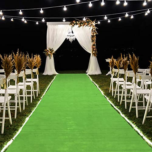 KAMPCO Hochzeitsteppich Gang Läufer, Hochzeit Läufer Teppich für Indoor Outdoor Hochzeit, Geburtstagsfeier, Ausstellung Teppich, VIP Event Teppich