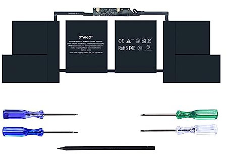 STAIGO A1820 A1707 Batería portátil de Repuesto para Pro 15 Pulgadas Finales de 2016/mediados de 2017 [11,4V 6680mAh/76,15Wh]