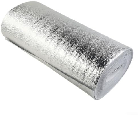 Film réfléchissant aluminisé pour radiateur, efficacité de transfert de chaleur, solution d'économie d'énergie, film réfléchissant pour radiateur, isolation thermique en feuille d'aluminium (50 cm de