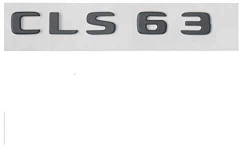 NEZIH Mattschwarze ABS-Buchstaben for den hinteren Kofferraum, Abzeichen, Embleme, Aufkleber, Aufkleber, kompatibel mit Mercedes Benz CLS-Klasse CLS63, kompatibel mit AMG 17–19 Emblem-Logo-Aufkleber