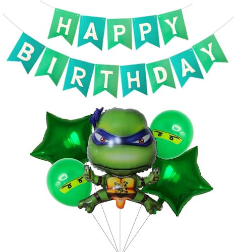 Joyes Ninja Luftballons, Turtle Thema Geburtstag Dekoration, Luftballons, Für Kinder Party Zubehör, Grün