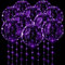 10 Pack LED Luftballons, 24 Zoll Leuchtende Ballons Mit Licht, Lichterketten für Geburtstag, Valentinstag, Party Dekor