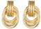 HSAJS Knoten Ohrringe Mehrschichtige Kreise Geometrische Ohrstecker Damen Schmuck Elegante Metallische Hänger Hochwertige Statement Accessoires