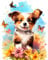 Diamond Painting Hund-5D Diamond Painting Erwachsene Hund,Tier Diamond Painting Bilder für Home Wand Dekor(Hund,30x40cm)