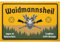 DankeDir! Waidmannshail Jagen - Schild 30 x 20 cm - Party Geschenk Jäger Geschenkidee Deko Förster Kollegen Freunde Jagd - Spruchschild Türschild Spruch Geburtstagsgeschenk Türschild