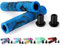 Scooter Griffe - 160mm Stunt Scooter Fahrrad Griffe Grips Lenkergriffe - Mixed Color Lenker Griffe für Stunt Scooter BMX MTB Bike (Schwarz/Blau)