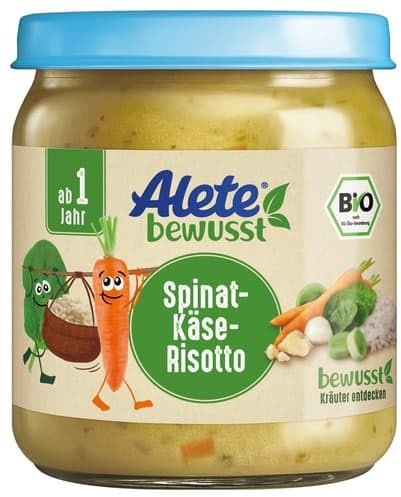 ALETE bewusst BIO Spinat-Käse-Risotto ab 1 Jahr (0.25 kg)