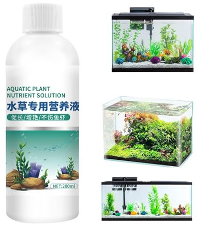 Fertilizzante per piante d'acquario, cibo per piante d'acquario - Cibo vegetale fiorente | Efficace alimento per piante fiorenti, stimolatore della crescita delle piante da 200 ml per acquari e acquar