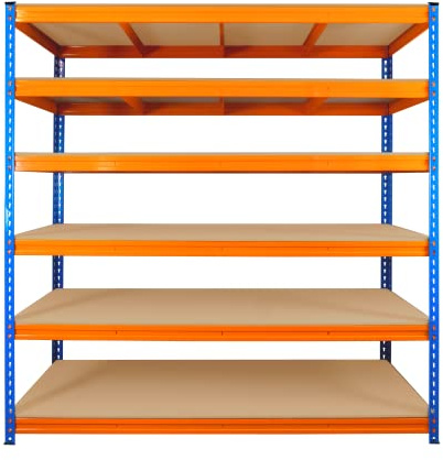 TRADE PRICE DEALS 6 Tier industrial racking warehouse storage shelves shelf units workshop steel garage shelving Unit 350kg Per Shelf (180 x 180 x 60cm)