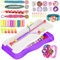 DOBWGXZ Friendship Bracelet Making Kit, Freundschaftsarmbänder Selber Machen, Armbänder Selber Machen Kinder-Bastelsets, Geburtstagsgeschenk für Mädchen (violet)