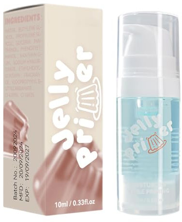 Jelly Primer - 10 ml feuchtigkeitsspendende Gesichtsgrundierung | Glycerin -Feuchtigkeits -Gesichtsprimer, Glättung der Gesichtsmake -up -Primer der Haut, leichte Haut dauerhaftes Griff Make -up, Gesi