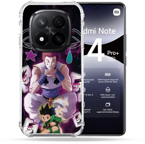 Cokitec Verstärkte Schutzhülle für Xiaomi Redmi Note 14 Pro Plus 5G Manga Hunter X Hunter Hisoka
