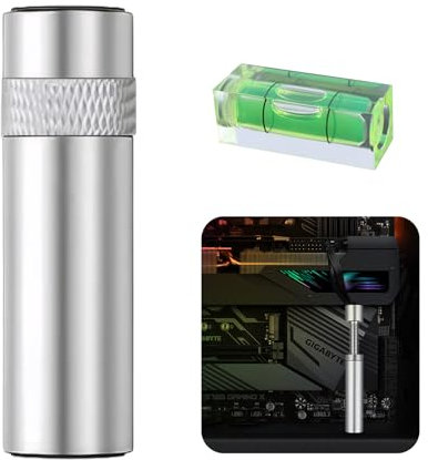 Roinaid Grafikkarten Halterung,Gpu Halterung,Gpu Sag Bracket,Grafikkarten Halter,Gpu Holder,Grafikkarten Stütze,mit 1 Wasserwaage,Ausziehbar,für Grafikkartenständer (Schwarz,49-80 mm)