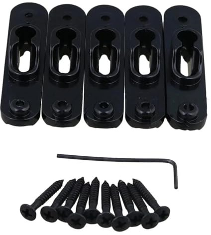 Ponte Per Basso Elettrico A 5 Corde Nero