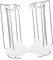 Warmhm 2Ensembles Support de Brochettes Acier Inoxydable Cintre Pratique pour Barbecue de Accessoire de Grillade Détachable et Portable pour Viande