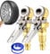 Locking Air Chuck - Tire Inflation Chuck | 2X Tight Sealing Closed Clip on Flowing Connect Compressor Attachments Gauge Hose Tool for Tyre Vehicle Maintenance and Repair
