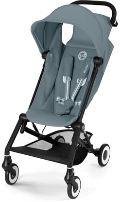 CYBEX Gold Buggy AGIS, Da circa 6 mesi a circa 4 anni (max. 22 kg), Si adatta a bagaglio a mano, Stormy Blue (blu)