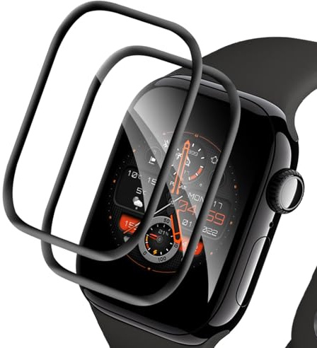 Carantee 2 Pièces Verre Trempé pour Apple Watch Series 10/11 (46mm) Ecran Verre, Anti-salissures Sans Bulles protection écran, Ultra-Clair Anti-salissures Vitre Protection pour Apple Watch 10 46mm