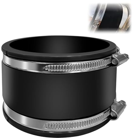 Manchon en caoutchouc flexible - 100 mm - Pour PVC et ventilateur de tuyau, filtre à charbon, tube en acier élastomère