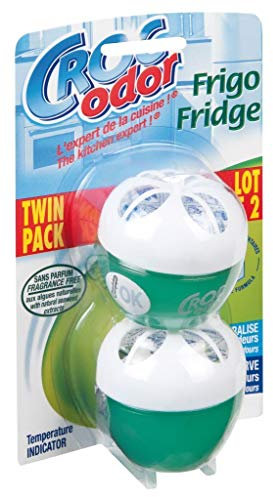 CROC ODOR TWIN PACK FRIDGE FRESH DEODORISER NEUTRALISER ODOUR FRESHENER FOOD SAFE