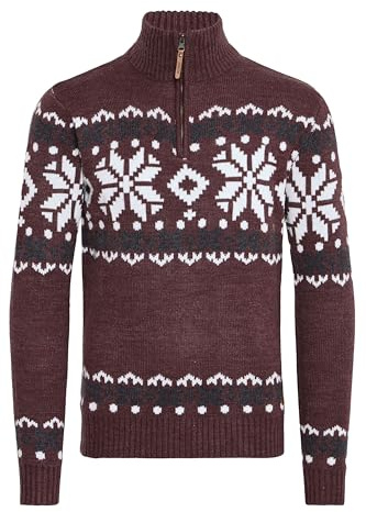 !Solid SDNorwin Herren Strickpullover Troyer Grobstrick Pullover