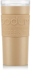 BODUM Travel MUG Mug de Voyage Isotherme en INOX Double paroi, Couvercle à vis hermétique, 0.35 l
