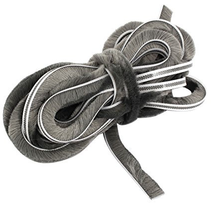 Aexit Burlete para puerta de ventana Cepillo Sellado Tira 7 mm x 12 mm x 16,4 pies gris (3e529276c4d1e5304d31eb506c3c5611)