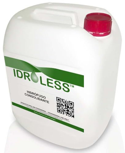 Hidrófugo Consolidante 2 en 1 (10 litros) - impermeabiliza la superficie y la compacta evitando que suelte arenillas o polvo - Idroless