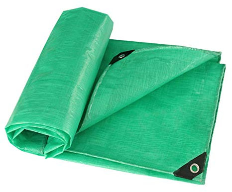 NANANA Bâche de Protection PE, Bache renforcée Haute densité, 100% imperméable à l'eau et aux UV avec Oeillets pour Mobilier de Jardin, Bois, Piscine et Voiture[Double Vert],2x3m