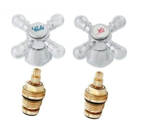 Heavy Duty Traditional Metal Tap Reviver Kit Replacement Tap Heads of 3/8 Size