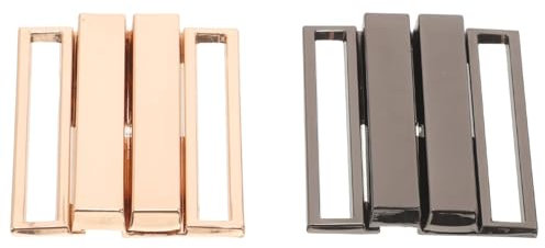 SOIMISS 2Pcs Metallschieber Schnallen Tri-Glide Knöpfe Verschlüsse Rechteck Gurtband Schieber Kleidung Zubehör Geschenke für Gurt Gürtel Rucksack DIY Zubehör 50Mm