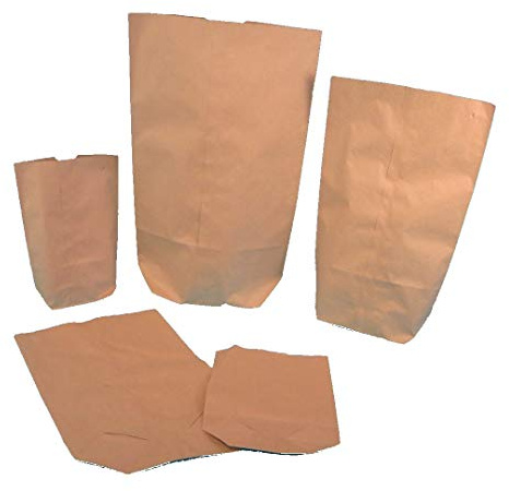 500-1000 Blockbodenbeutel Kreuzbodenbeutel Bodenbeutel Natron Papier Bio Papiertüten braun unbedruckt versch. Größen - Inkl. Verpackungslizenz in D (1,0kg 1000St)