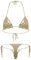 YOOJIA Maillots de Bain Femme Sexy 2 Pièces Micro Bikini Femme Micro String Bikini Transparent Sling Shot G-String Thong String Mini Bikini Plage Piscine Natation Beige B M