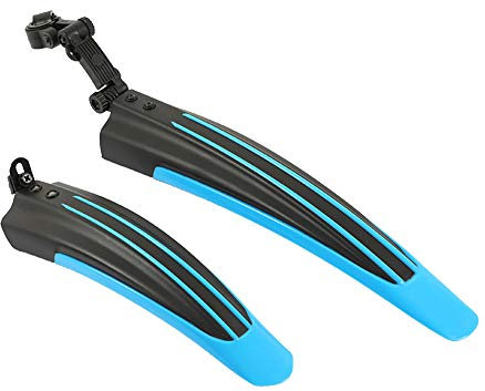 Fahrrad-Schmutzfänger, 2 x Spritzschutz, für 20-26 Zoll (50,8–66 cm) Mountainbike, vorne und hinten, Schlamm (blau)