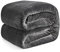 EHEYCIGA Kuscheldecke flauschig, weiche warme Fleecedecke 150x200 als Decke Sofa, Wohndecke oder Couchdecke überwurf, Dunkelgrau