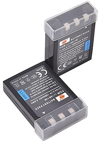 DSTE 2PCS LI-10B LI-12B Li-Ion Battery Compatible with Olympus Camedia C-50, C-60, C-70, C-470, C-760, C-765, C-770, C-5000, C-7000
