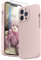 SURPHY Cover in silicone liquido compatibile con iPhone 13 Pro 6,1 pollici, protezione individuale per ogni obiettivo spesso in silicone premium per iPhone 13 Pro 6,1 pollici, rosa