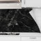 danario Küchenrückwand selbstklebend - Matt - Spritzschutz Küche - versteifte PET Folie - 0,4 mm - Marmor schwarz - 60cm x 220cm